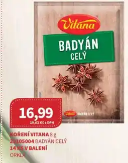 Kubík potraviny Vitana badyán celý nabídka