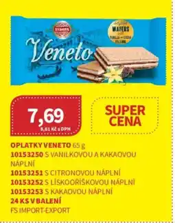 Kubík potraviny Veneto s vanilkovou a kakaovou náplní nabídka