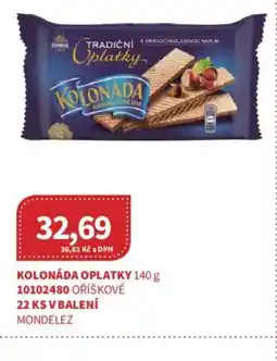 Kubík potraviny Kolonáda oplatky oříškové nabídka