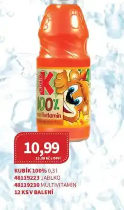Kubík potraviny Kubík 100% jablko multivitamín nabídka