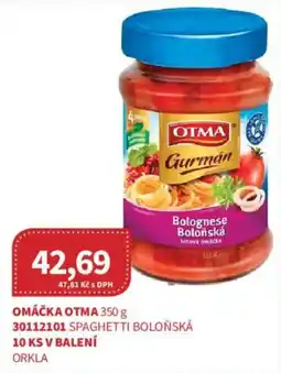 Kubík potraviny Otma spaghetti boloňská nabídka