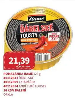 Kubík potraviny Hamé dábelské tousty nabídka
