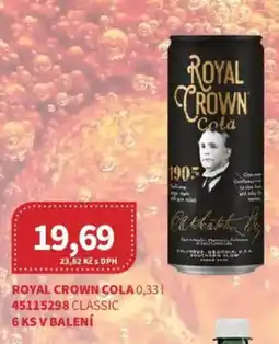 Kubík potraviny Royal Crown Cola nabídka