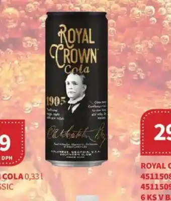 Kubík potraviny Royal Crown Cola Classic nabídka