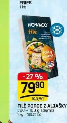 Flop FILÉ PORCE Z ALJAŠKY 300 +100 g nabídka