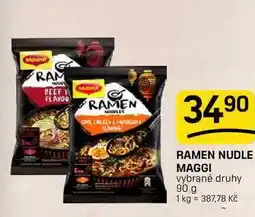 Flop RAMEN NUDLE MAGGI vybrané druhy nabídka