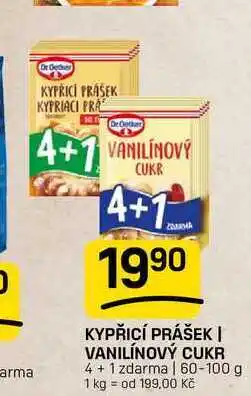 Flop KYPŘICÍ PRÁŠEK | VANILÍNOVÝ CUKR 4+1 zdarma nabídka
