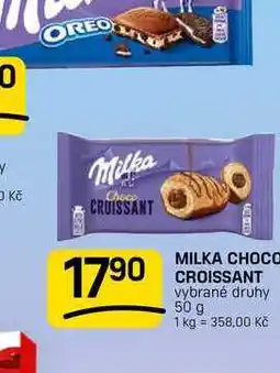 Flop MILKA CHOCO CROISSANT vybrané druhy nabídka