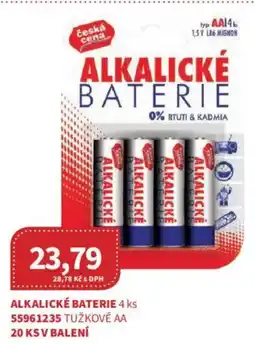 Kubík potraviny Alkalické baterie nabídka