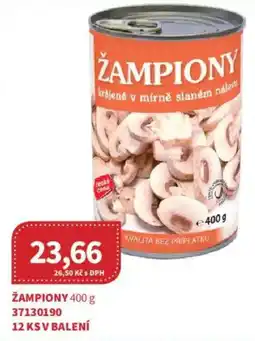 Kubík potraviny Žampiony nabídka