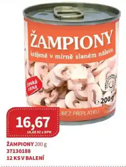 Kubík potraviny Žampiony nabídka