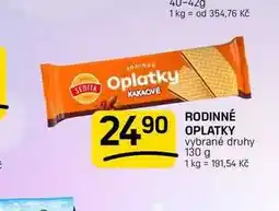 Flop RODINNÉ OPLATKY vybrané druhy nabídka