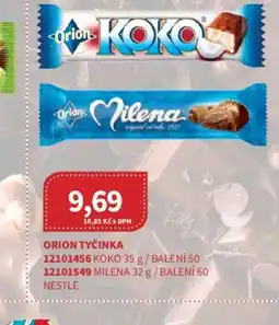 Kubík potraviny Orion tyčinka nabídka