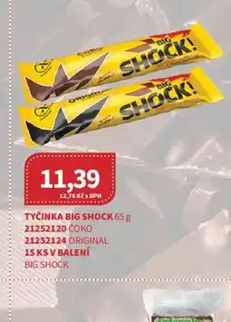 Kubík potraviny Big Shock tyčinka nabídka