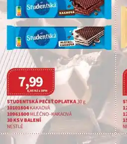 Kubík potraviny Nestlé studentská pečeň oplatka nabídka