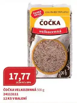 Kubík potraviny Čočka velkozrnná nabídka