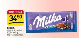 Flop MILKA vybrané druhy nabídka