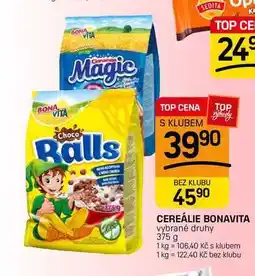 Flop CEREÁLIE BONAVITA vybrané druhy nabídka