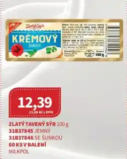 Kubík potraviny Zlatý Sýr krémový jemný nabídka