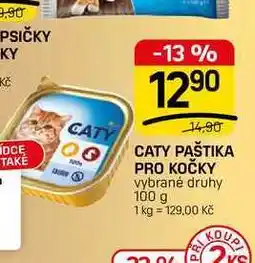 Flop CATY PAŠTIKA PRO KOČKY vybrané druhy nabídka