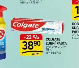 Flop WHITENING COLGATE ZUBNÍ PASTA vybrané druhy nabídka