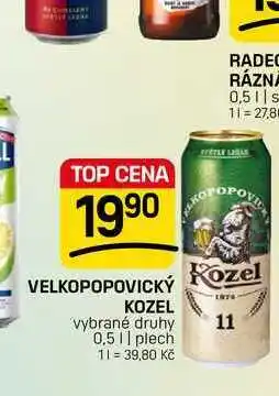 Flop VELKOPOPOVICKÝ KOZEL vybrané druhy 0,5 || plech nabídka