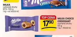 Flop MILKA CHOCO CROISSANT vybrané druhy nabídka