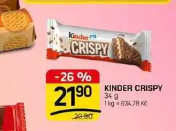 Flop KINDER CRISPY nabídka