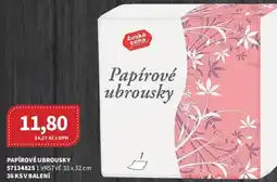Kubík potraviny Česká cena papírové ubrousky nabídka