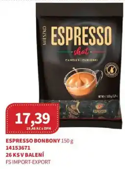 Kubík potraviny Mieszko espresso shot nabídka