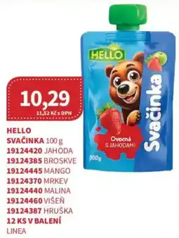 Kubík potraviny Hello svačinka nabídka