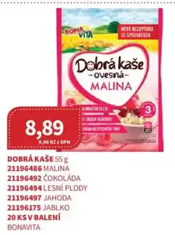 Kubík potraviny Bonavita dobrá kaše ovesná malina nabídka