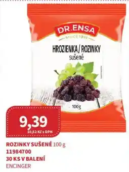 Kubík potraviny Dr. Ensa hroziénka / rozinky sušené nabídka