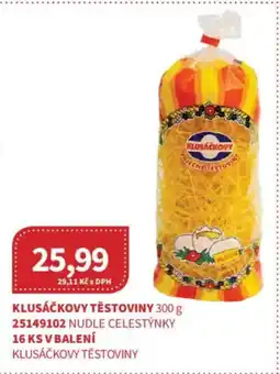 Kubík potraviny Klusáčkovy těstoviny nabídka