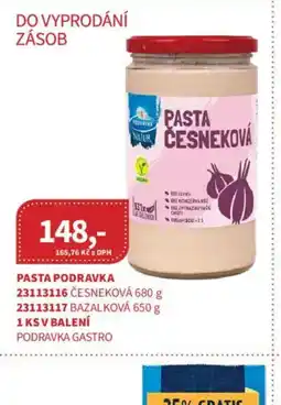 Kubík potraviny Podravka pasta česneková nabídka