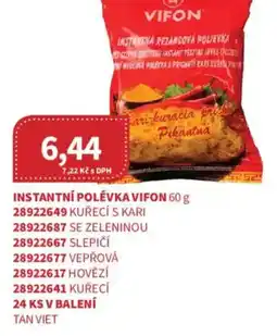 Kubík potraviny Vifon instantní polévka kuřecí s kari nabídka