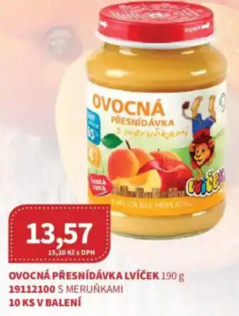Kubík potraviny Lvíček ovocná přesnídávka s meruňkami nabídka