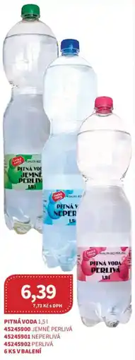 Kubík potraviny Česká čistá pitná voda jemně perlivá nabídka