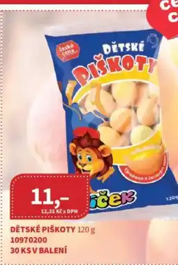 Kubík potraviny iček dětské piškoty nabídka