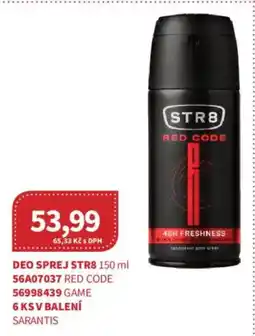 Kubík potraviny Str8 deo sprej red code nabídka