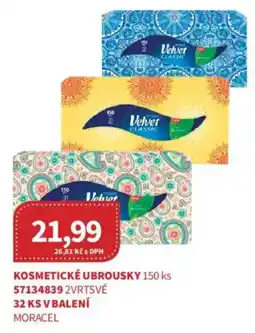 Kubík potraviny Velvet kosmetické ubrousky nabídka