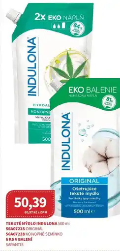 Kubík potraviny Indulona tekuté mydlo nabídka