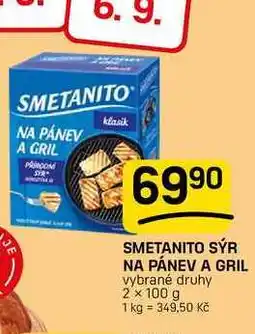Flop SMETANITO SÝR NA PÁNEV A GRIL vybrané druhy nabídka