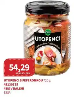 Kubík potraviny Essa utopenci s feferonkou nabídka