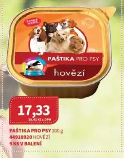 Kubík potraviny Česká paštika pro psy hovězí nabídka