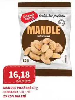 Kubík potraviny Mandle pražené nabídka