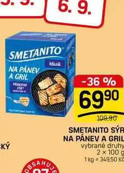 Flop SMETANITO SÝR NA PÁNEV A GRIL vybrané druhy nabídka