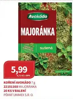Kubík potraviny Avokádo majoránka nabídka