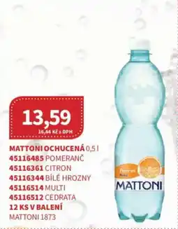 Kubík potraviny Mattoni ochucená nabídka