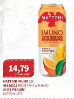 Kubík potraviny Mattoni Imuno nabídka